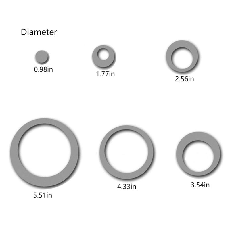 AQRICHFOX 24Pcs Acrylic Circle Mirror Wall Stickers DIY Decals Modern Art Mural for Home Living Room Bedroom Decor Black and Red - Image 5